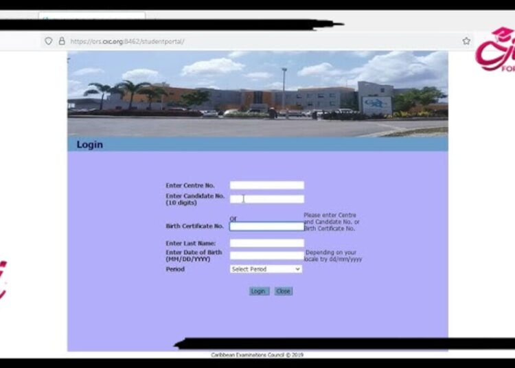 CXC Student Portal Login :CXC Exam Registration and Results Portal