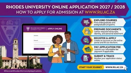 Rhodes University Online Application 2027 /2028: How to Apply for Admission at www.ru.ac.za Rhodes University Online Application 2027 /2028: How to Apply for Admission at www.ru.ac.za