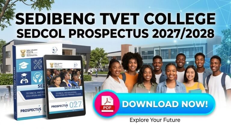 Sedcol Prospectus 2027/ 2028 PDF Download Sedibeng TVET College