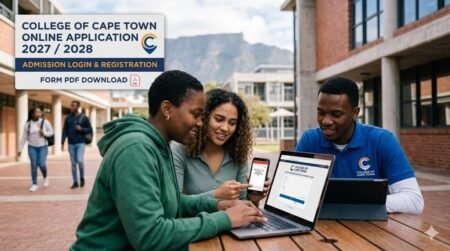 College of Cape Town Online Application 2027 /2028 Admission Login and Registration Form Pdf Download