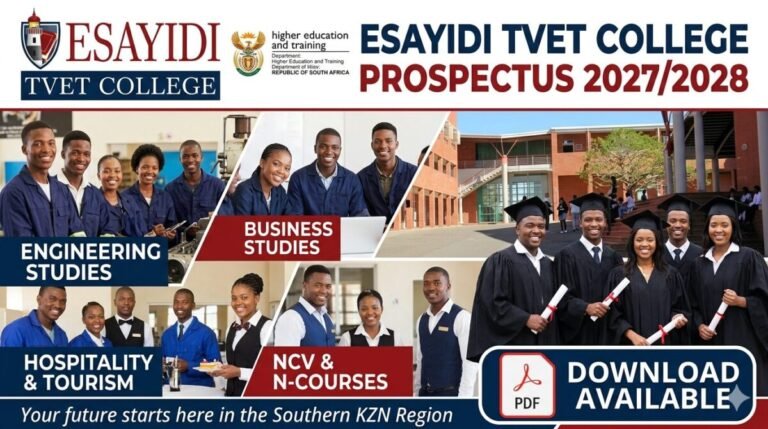 Esayidi TVET College Prospectus 2027/2028 PDF Download