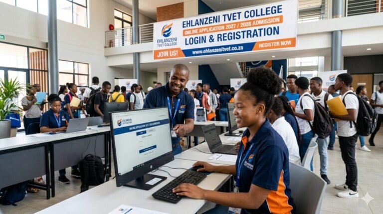 Ehlanzeni TVET College Online Application 2027 /2028 Admission Login and Registration Form