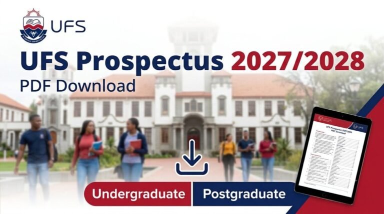 UFS Prospectus 2027/2028 PDF Download Undergraduate & Postgraduate