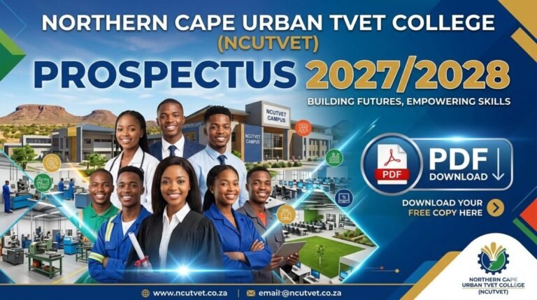 Northern Cape Urban TVET College (NCUTVET) Prospectus 2027/ 2028 PDF Download