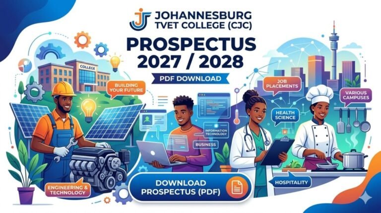 Johannesburg TVET College(CJC) Prospectus 2027 /2028 PDF Download