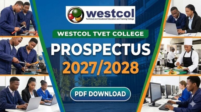 Westcol TVET College Prospectus 2027/2028 PDF Download