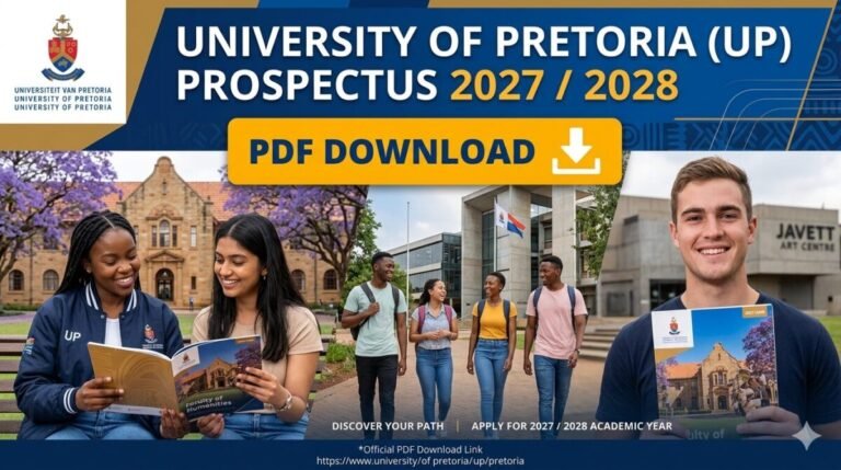 University of Pretoria(UP) Prospectus 2027/ 2028 PDF Download