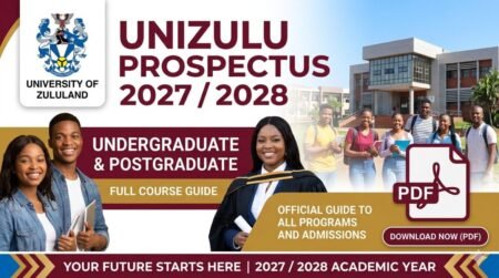 UNIZULU Prospectus 2027 /2028 PDF Download Undergraduate & Postgraduate UNIZULU Prospectus 2027 /2028 PDF Download Undergraduate & Postgraduate