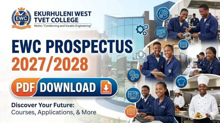 EWC Prospectus 2027/2028 PDF Download Ekurhuleni West TVET College