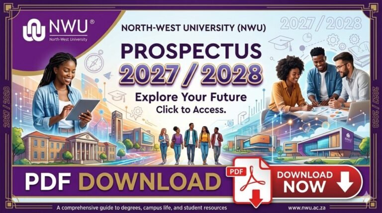 NWU Prospectus 2027/2028 PDF Download Undergraduate & Postgraduate