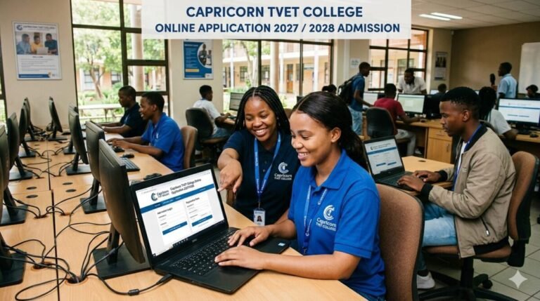 Capricorn TVET College Online Application 2027 /2028 Admission Login and Registration Form