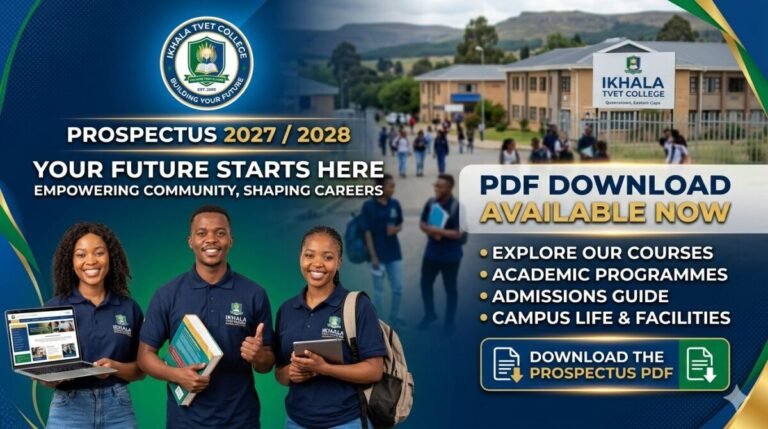 Ikhala TVET College Prospectus 2027/2028 PDF Download
