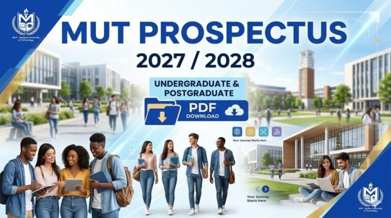 MUT Prospectus 2027 /2028 PDF Download Undergraduate & Postgraduate
