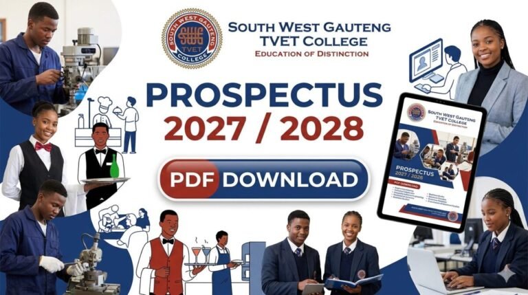 SWGC Prospectus 2027/ 2028 PDF Download South west Gauteng Tvet College