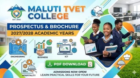 Maluti TVET College Prospectus & Bronchure 2027/2028 PDF Download Maluti TVET College Prospectus & Bronchure 2027/2028 PDF Download