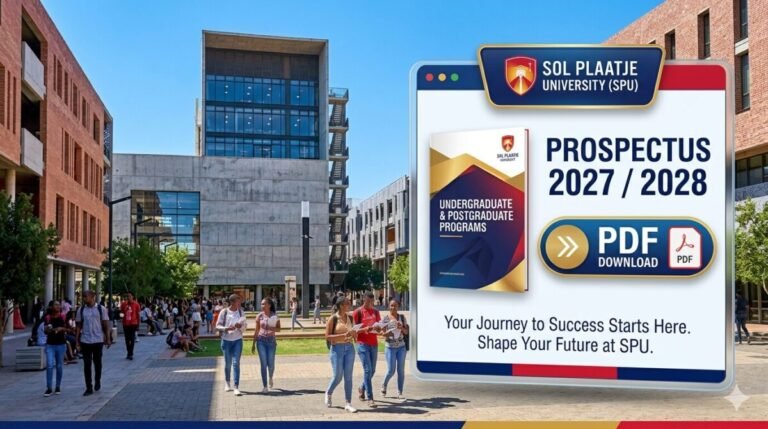 Sol Plaatje University(SPU) Prospectus 2027 /2028 PDF Download