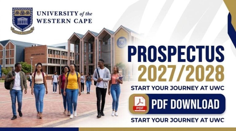 University of the Western Cape(UWC) Prospectus 2027/2028 PDF Download
