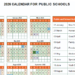 2026 South African School Calendar Including Holidays