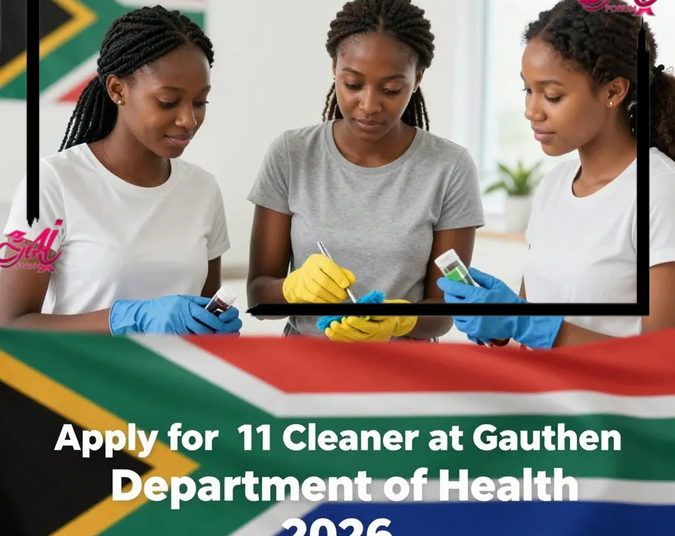 Apply for 11 Cleaner Jobs at Gauteng Department of Health 2026