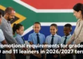 Promotional requirements for grade 10 and 11 learners in 2026/2027 term