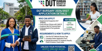 Durban University of Technology (DUT) Bursary 2026/2027 Application Details
