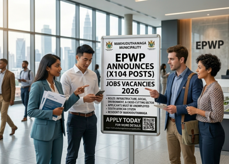 Makhuduthamaga Municipality EPWP Announces (X104 Posts) Jobs Vacancies 2026