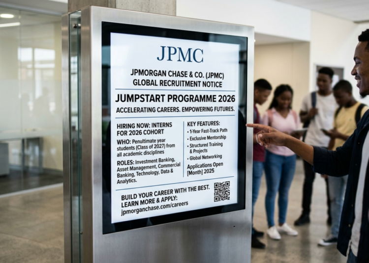 JPMorganChase Hiring Interns for 2026 Jumpstart Programme