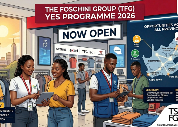 The Foschini Group (TFG) YES Programme 2026 Now Open – Opportunities Across All Provinces