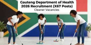 Gauteng Department of Health 2026 Recruitment (X67 Posts)Cleaner Vacancies