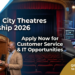 Joburg City Theatres Internship 2026: Apply Now for Customer Service & IT Opportunities