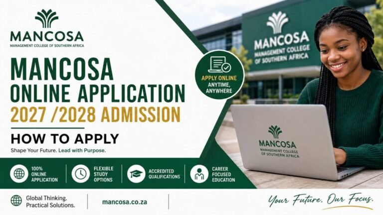 MANCOSA Online Application 2027 /2028 Admission – How to Apply Management College of Southern Africa