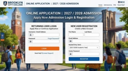 Brooklyn City College(BCC) Online Application 2027 /2028 Admission Login and Registration Form
