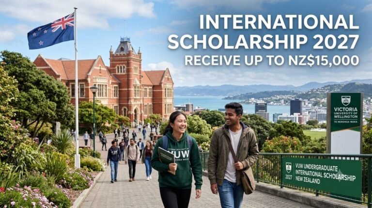 VUW Undergraduate International Scholarship 2027 in New Zealand – Receive Up to NZ$15,000