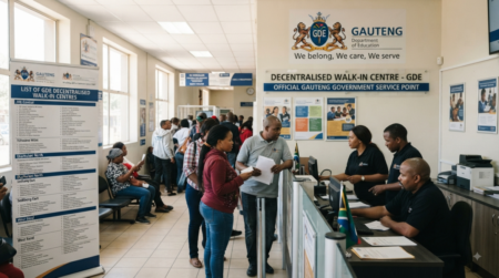 List of  GDE Decentralised Walk-in Centres