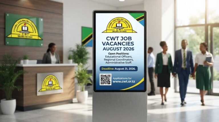 Job Vacancies Chama cha Walimu Tanzaia (CWT) August 2026