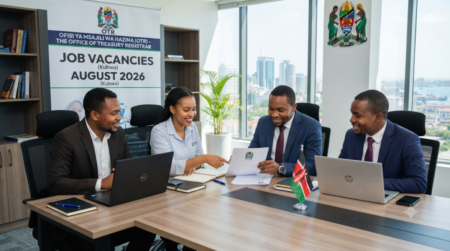 Job Vacancies at Ofisi ya Msajili wa Hazina (OTR) August 2026