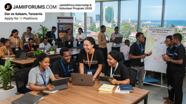 JamiiAfrica Internship & Volunteer Program 2026 in Dar es Salaam – Apply for 18 Positions