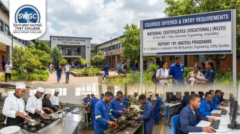 TNC courses offered and entry requirements -Tshwane North TVET College