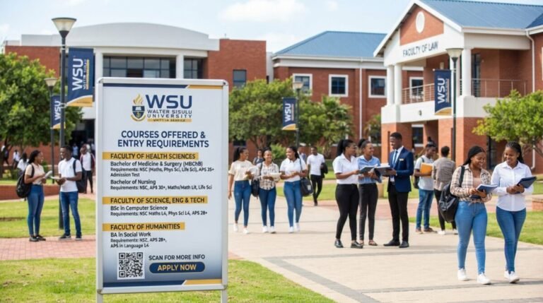 WSU courses offered and entry requirements -Walter Sisulu University