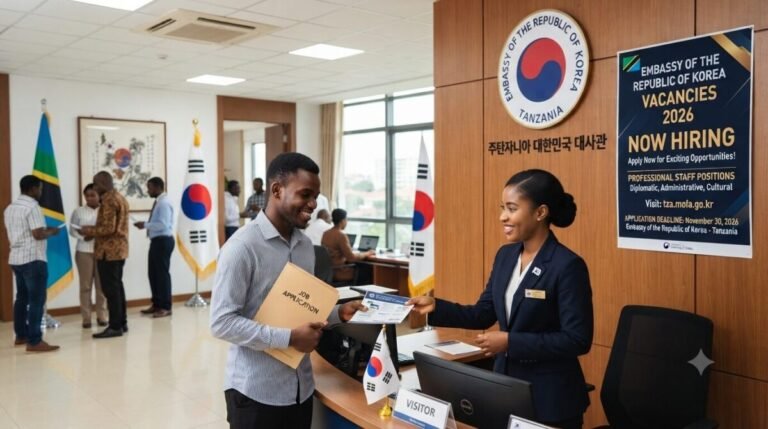 Embassy of the Republic of Korea Tanzania Vacancies 2026 | Apply Now
