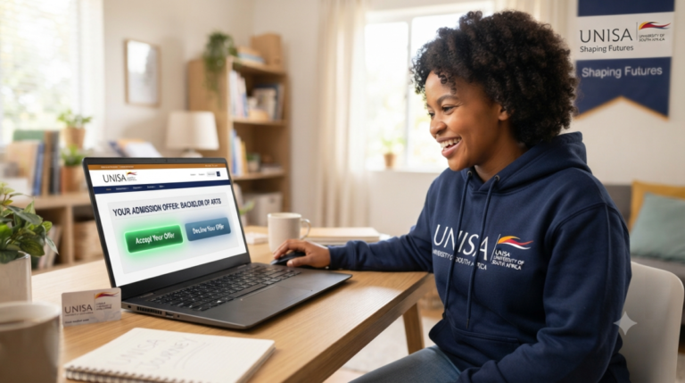 UNISA How To Accept Or Decline Your Offer