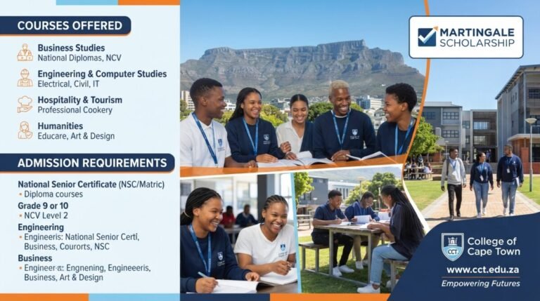 College of Cape Town courses offered and Admission requirements