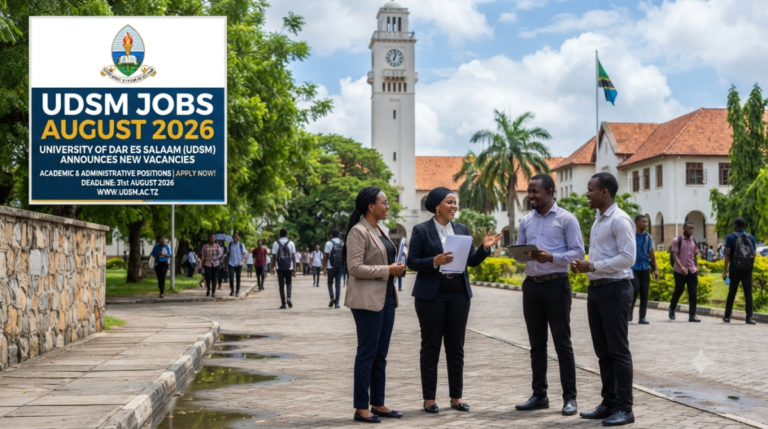 UDSM Jobs August 2026: University of Dar es Salaam Announces New Vacancies