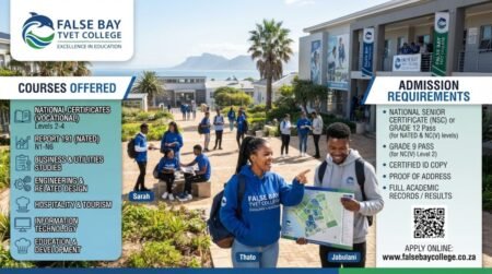 False Bay College courses offered and Admission requirements False Bay College courses offered and Admission requirements