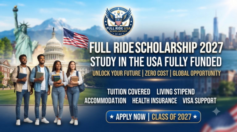 Full Ride USA Scholarship 2027: Study in the USA Fully Funded