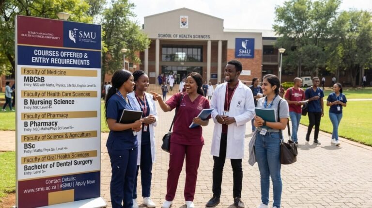 SMU courses offered and entry requirements -Sefako Makgatho Health Sciences University