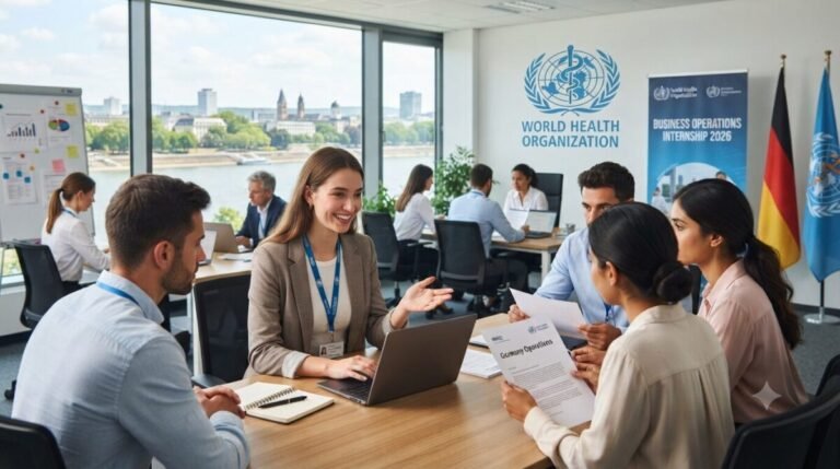 WHO Business Operations Internship 2026 in Germany | Paid Internship