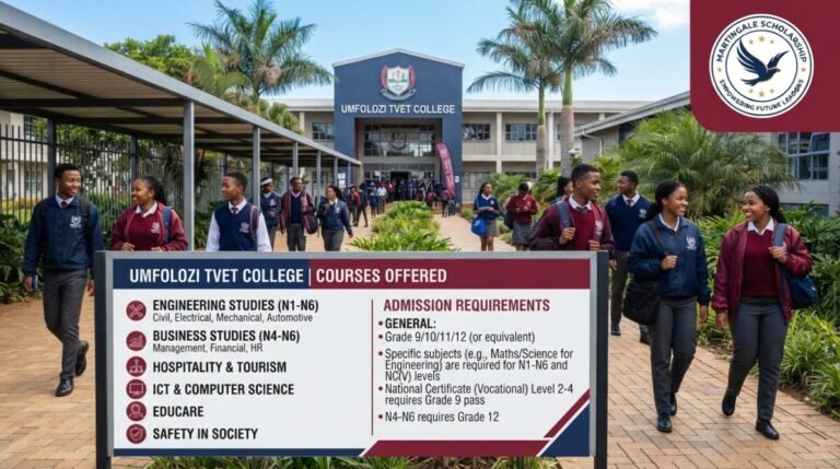 Umfolozi TVET College courses offered and Admission requirements