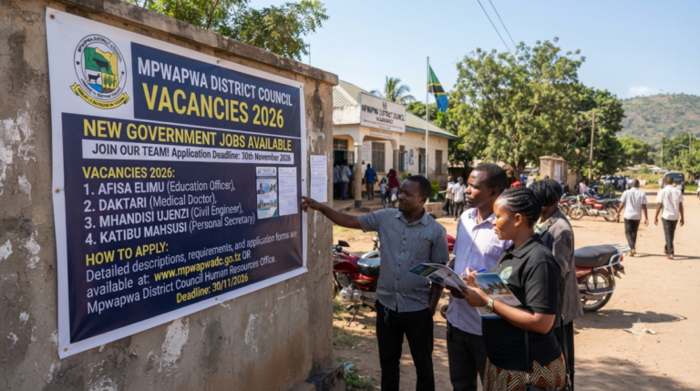 Mpwapwa District Council Vacancies 2026: New Government Jobs and How to Apply