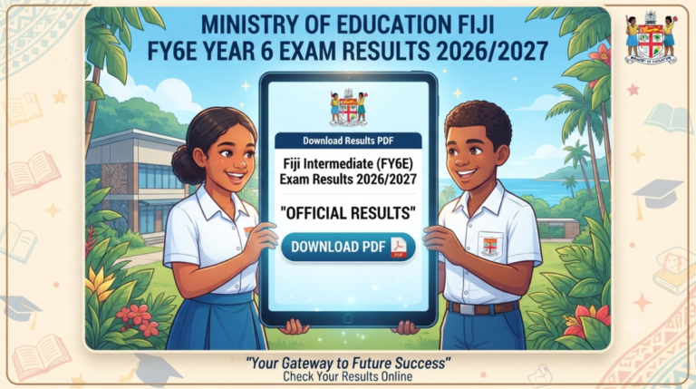 Fiji Intermediate (FY6E Year 6) Exam Results 2026/2027 PDF Download